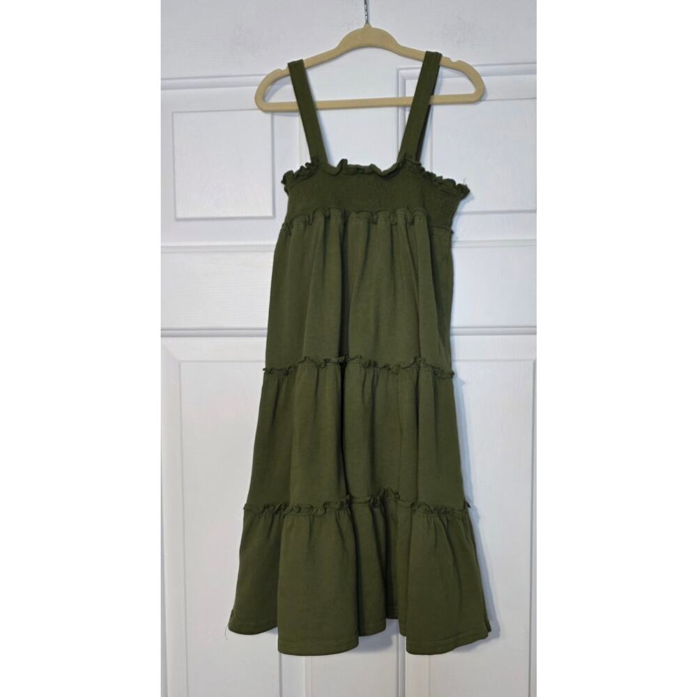 Gymboree Sundress Girl's 7 Green Floral Embroidered Spaghetti Strap Casual - Picture 3 of 4